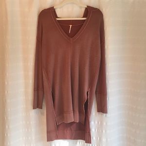 Free People Hooded Oversized Top